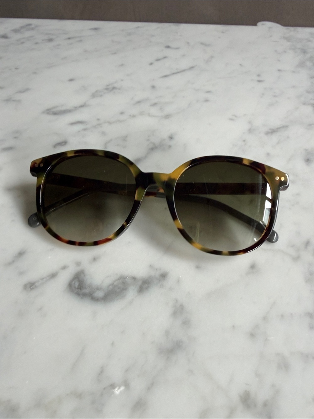 Paul Smith Tortoiseshell Brown/Green Lens Round Sunglasses